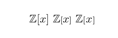 math mode - How to typeset polynomial ring notation nicely - TeX - LaTeX Stack Exchange