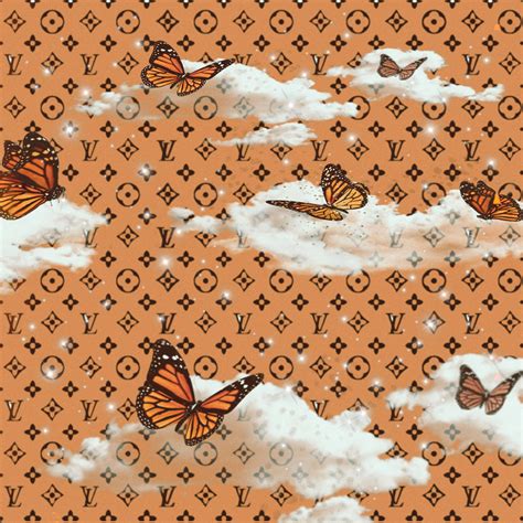 Download Louis Vuitton Aesthetic Butterflies On Clouds Wallpaper ...