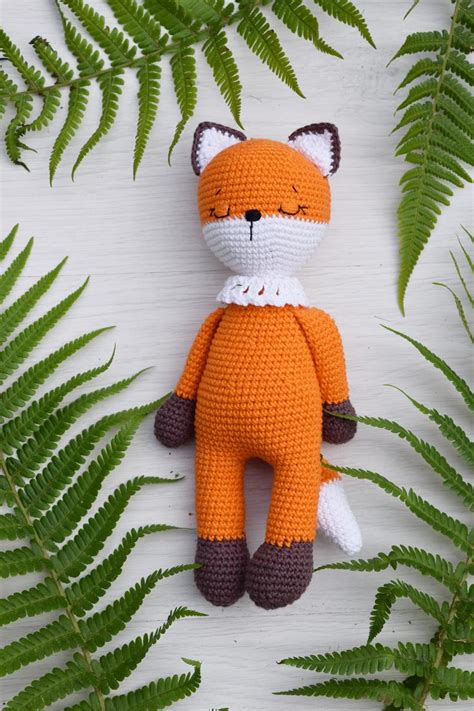 Crocheted fox Crochet Stuffed Animal Toy fox amigurumi | Etsy | Crochet fox, Crochet animals ...