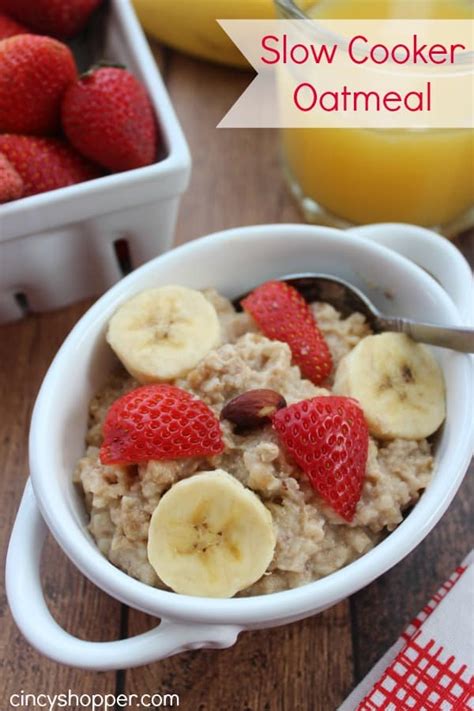 Slow Cooker Steel Cut Oatmeal - CincyShopper