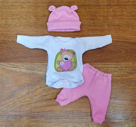 Bodysuit clothing set for mini reborn baby doll clothes outfit | Etsy