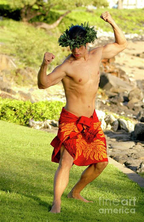 Male Hawaiian Hula Dancer in a very masculine pose Photograph by ...