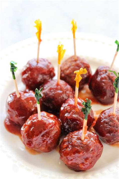 Slow Cooker Party Meatballs Recipe AKA Grape Jelly Meatballs