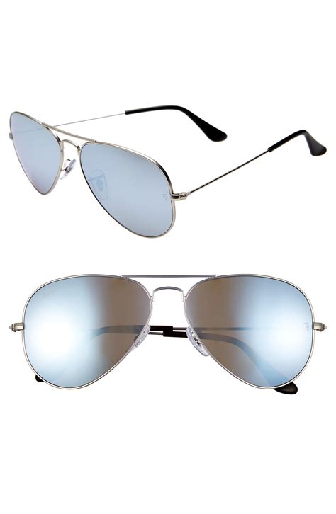 Ray-Ban Standard Icons 58mm Mirrored Polarized Aviator Sunglasses ...