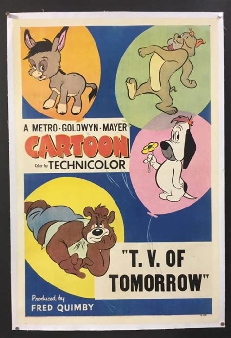 MGM Cartoon, T.V. Of Tomorrow (1953) – Original One Sheet Movie Poster ...