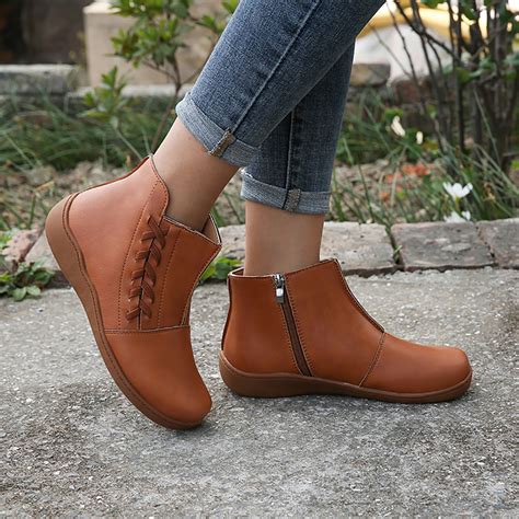 New Women Large Size Slip Resistant Comfy Ankle Boots – Chile Shop