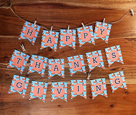 Happy Thanksgiving Banner Printable