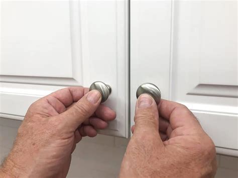 How To Install Knobs On Cabinet Doors