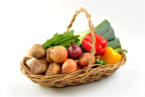 Organic Fresh Vegetable in a Basket Stock Photo - Image of cuisine ...