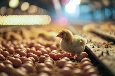 Premium Photo | Newly hatched baby chicks in a farm