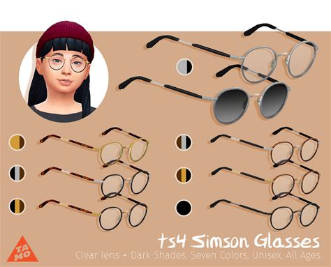 Simson Glasses by Tamo - SIMS 4 PANDA CC