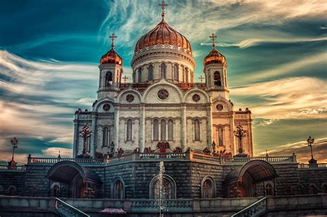 Cathedral Of Christ The Savior Russia In Moscow Wallpaper,HD World Wallpapers,4k Wallpapers ...