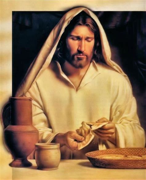 Matthew 26:26 And as they were eating, Jesus took bread, and blessed it ...