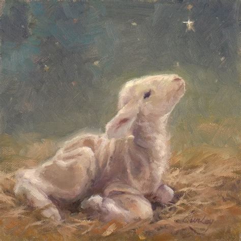 Lamb of God by Linda Curley Christensen | Sheep paintings, Painting, Jesus art