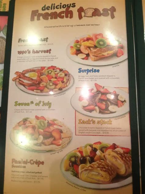 Menu at Cora Breakfast and Lunch restaurant, Edmonton, - 178 Street NW