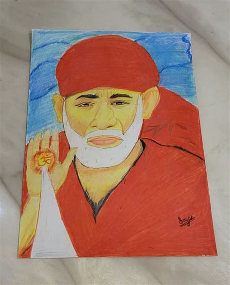 Shirdi Sai Baba Handmade Sketch