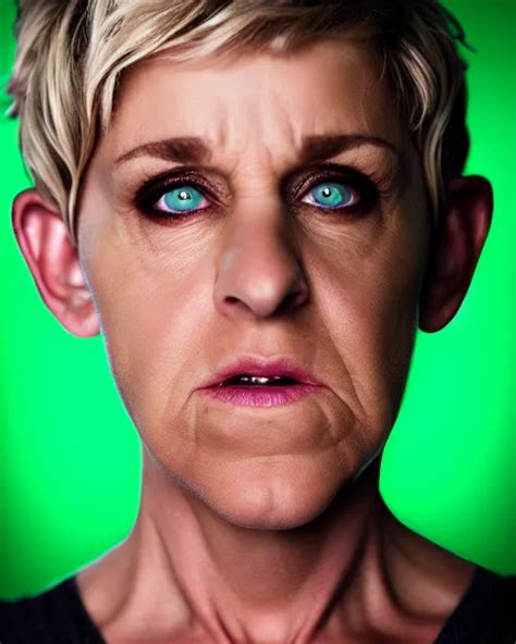 headshot of demonic looking angry ellen degeneres with | Stable Diffusion | OpenArt