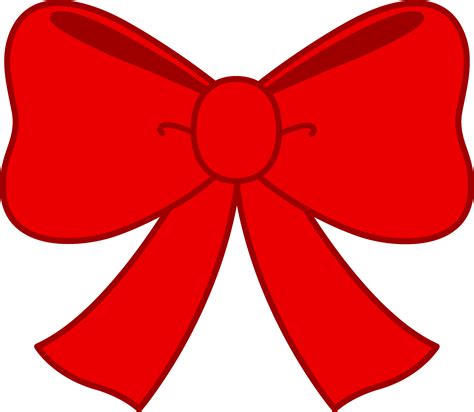 Big red bow clipart