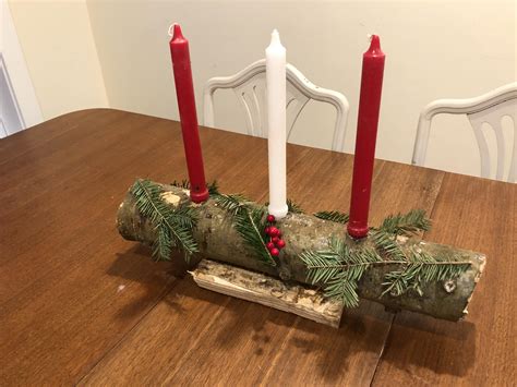 My First Witchy Craft Project - Yule Log Candle Holder : r/Wicca