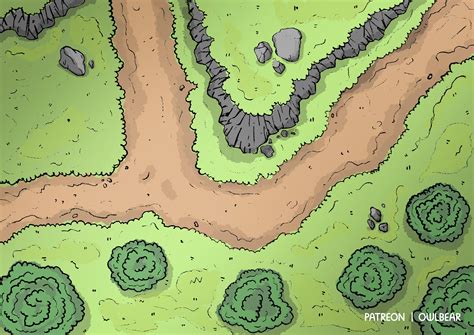 [OC] First free map - Country Road Intersection [Free @ Owlbear.co] : r/battlemaps