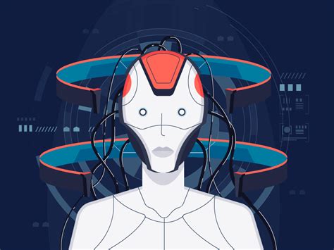 Robot with Artificial Intelligence - AI by Anastasiya Melnikova on Dribbble