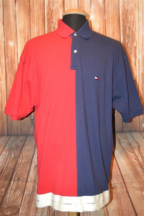 Vintage Tommy Hilfiger Men's Logo Colors Short Sleeve… - Gem