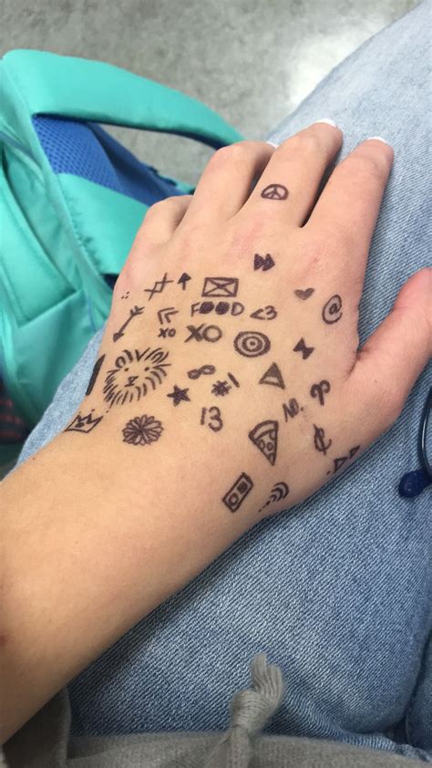 Drawing on Hand | Hand Tattoos