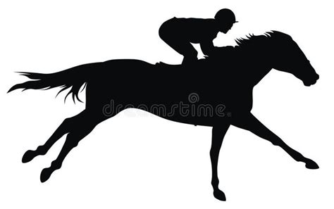 Horse racing. Abstract vector illustration of horse and rider , #spon ...