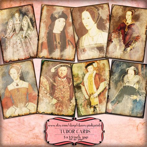 TUDOR KINGS and QUEENS digital collage sheet by miabumbag on DeviantArt