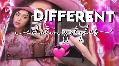 different types of editing styles pt 1 - YouTube