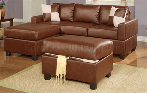 Small Leather Sectional Sofa | Baci Living Room