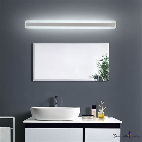 Ultra Thin LED Acrylic Linear Wall Light 14W-24W Ambient Warm White Modern Bathroom Bedside ...