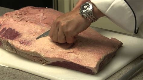 How to Trim Brisket Fat - YouTube