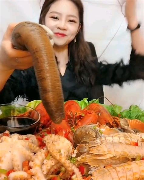 Chinese Girl Eat Geoducks Delicious Seafood #22 | Seafood Mukbang Eating Show | seafood mukbang ...