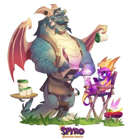 Gavin | Spyro Wiki | FANDOM powered by Wikia | Concept art characters, Dragon artwork, Spyro the ...