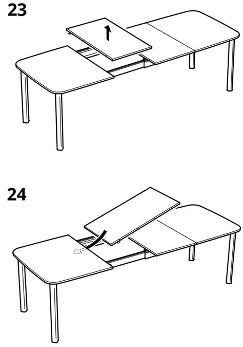 IKEA STRANDTORP Extendable Table Instruction Manual