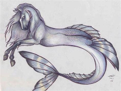 Hippocampus (Greek Mythology) | Mythical creatures, Creature drawings, Mythological creatures