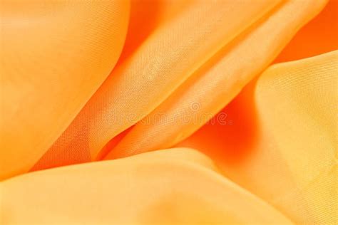 Orange Silk Fabric. Fabric Texture Wavy Stock Image - Image of romantic ...