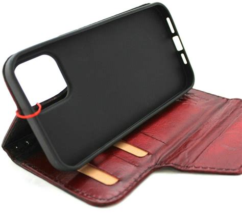 Genuine Leather Wallet Case For Apple iPhone 13 Pro Max Book Credit Ca – DAVISCASE