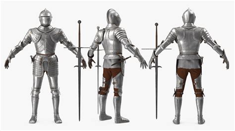 Medieval knight plate armor 3D model - TurboSquid 1521107