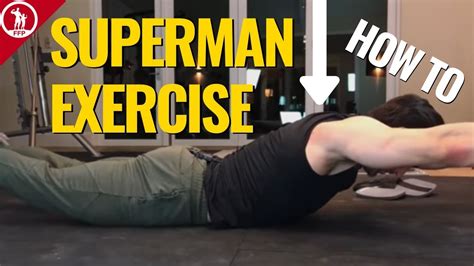Superman Exercise For The Back — (LOW BACK AND CORE EXERCISES) - YouTube