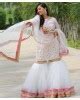 Salwar Suits : White fox georgette sequence embroidered ...