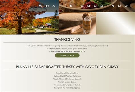 Seasons 52 Thanksgiving Dinner Menu 2015, Prices & Locations | Heavy.com