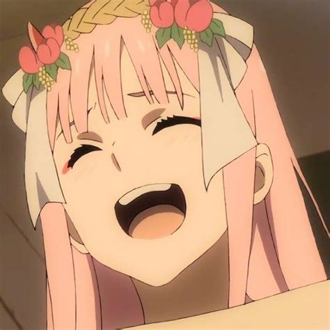 Our darling is laughing cutely. - ZeroTwo | Anime, Cute anime character, Kawaii anime