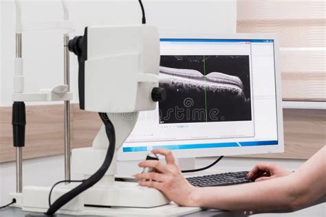 Equipment in the Eye Clinic Stock Image - Image of equipment, operate ...