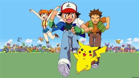 Pikachu Images: Pokemon Cartoon Ash Misty Brock Pikachu