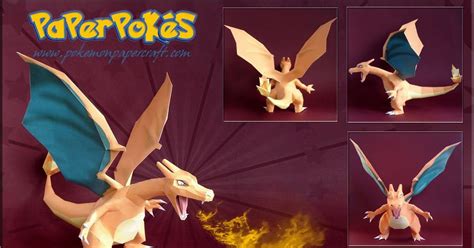 006 / CHARIZARD - Pokémon Papercraft Name: Charizard Type: Fire ...