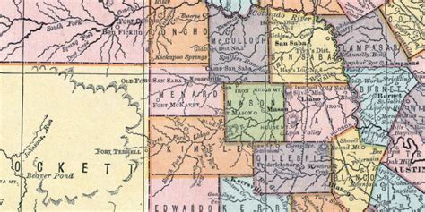 Beautifully detailed map of Texas Railroads from 1876 - KNOWOL