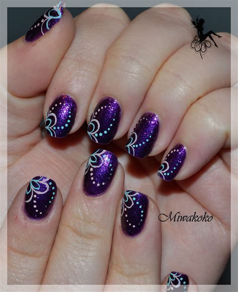 19+ Cute Black And Purple Nail Designs Pictures - very cute nail designs