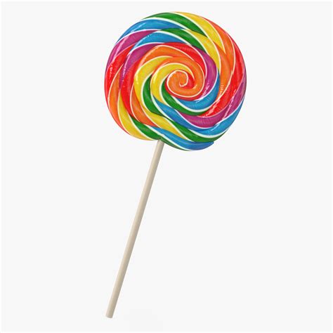 3d model of swirl lollipop